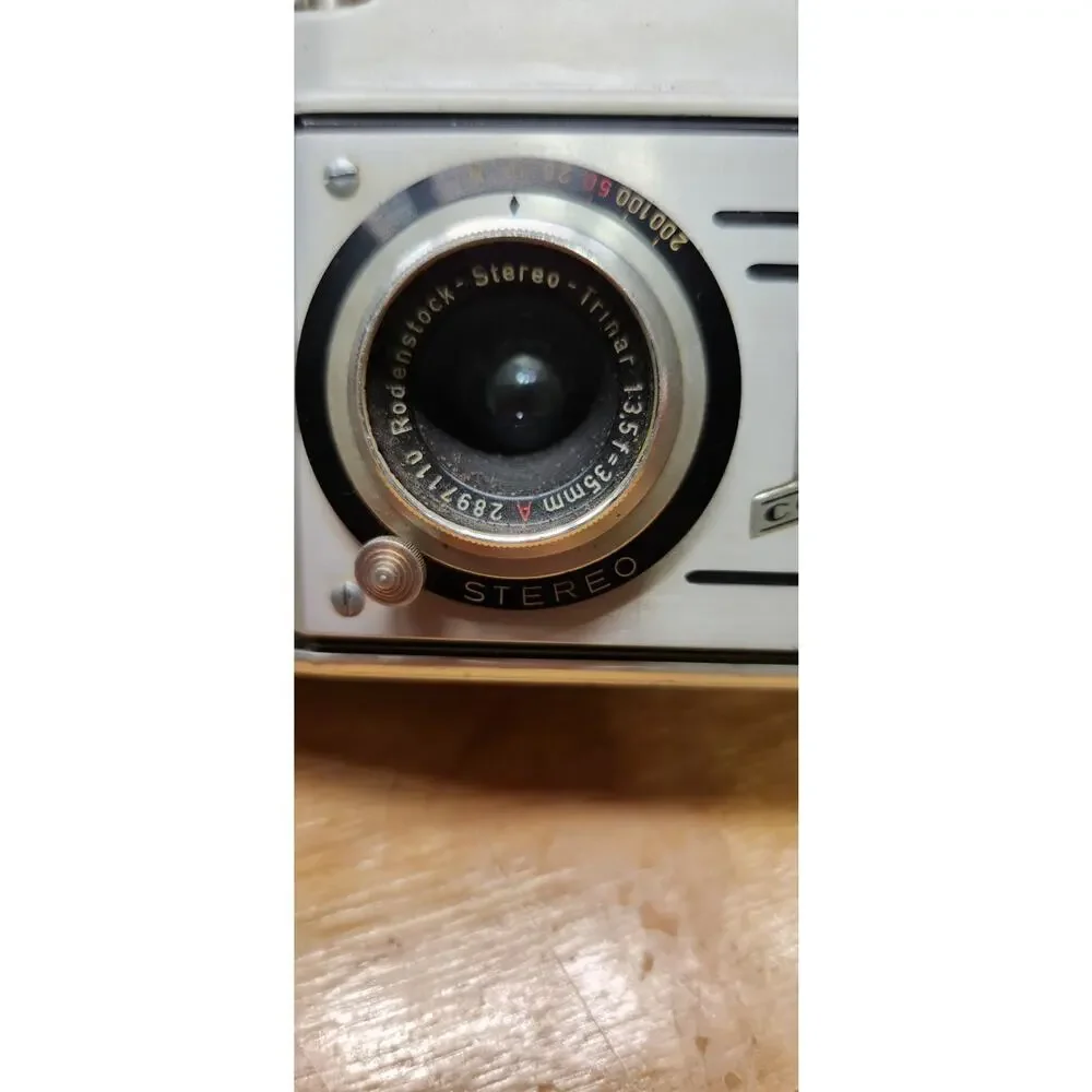 TDC Stereo Colorist 35mm Camera w/Rodenstock Trinar‎ Lenses Untested For Parts